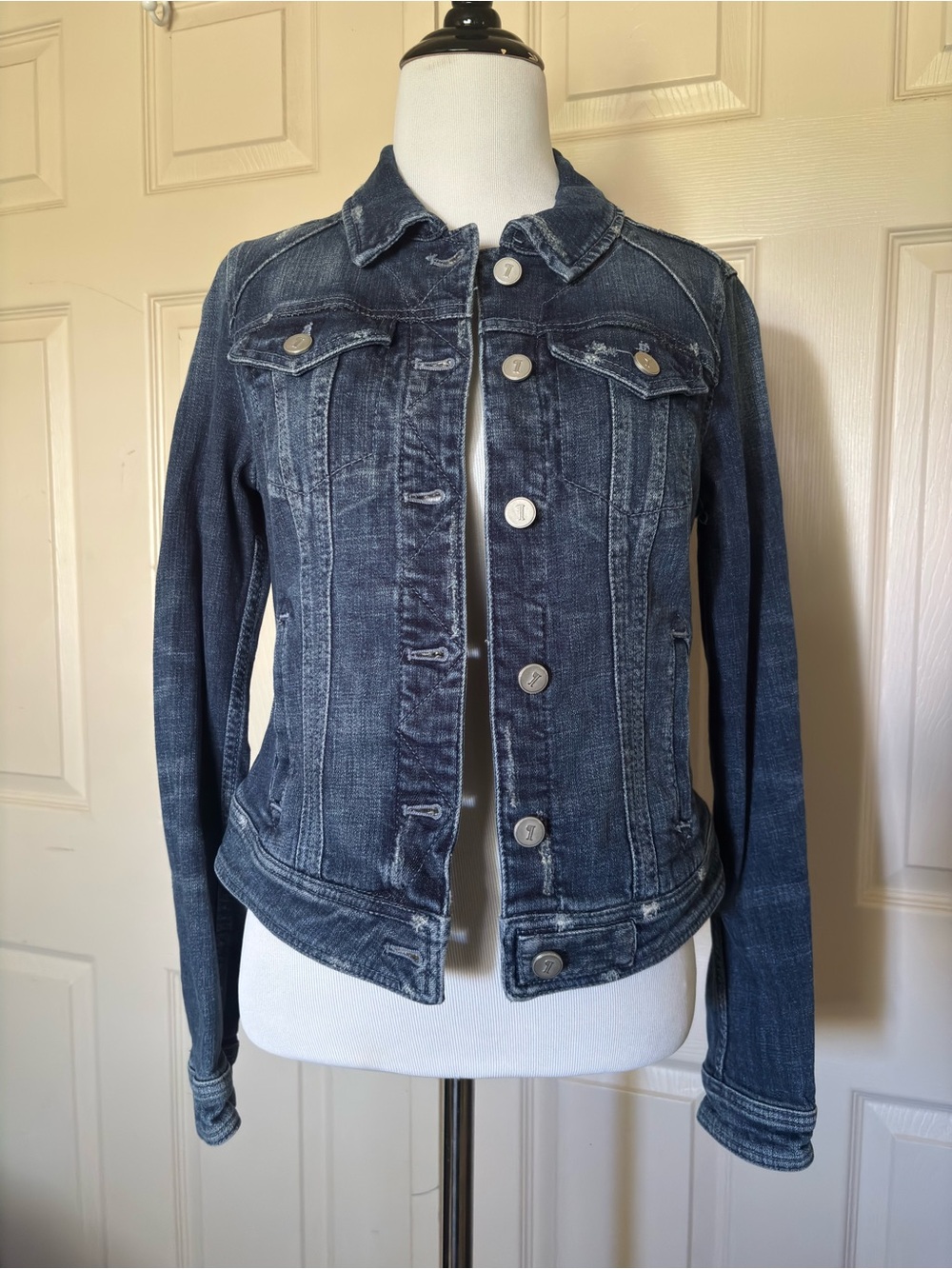 Pilcro and the Letterpress Faded Indigo Denim Jacket